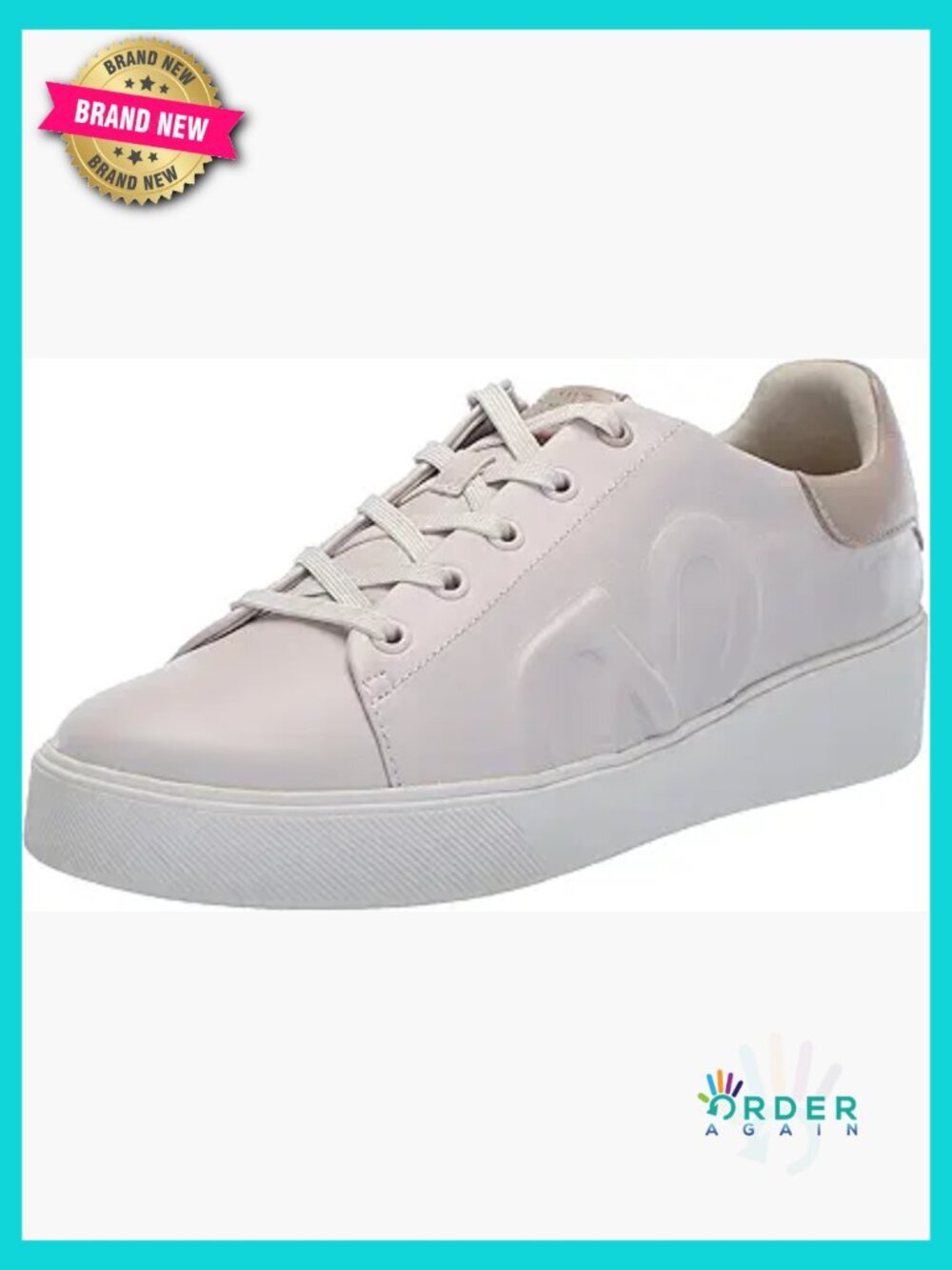Classic Leather Fashion Sneakers Lace-Up Comfortable Tennis Shoes for Women